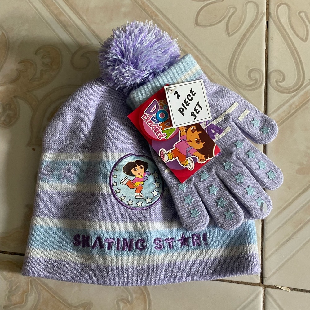 Cute Kids Dora Winter Piece Set